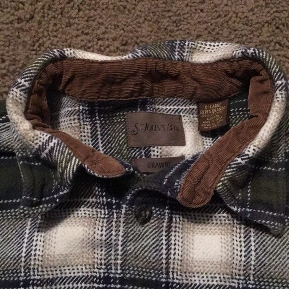 St. John’s Bay Men’s heavyweight plaid flannel shirt size XL - Picture 4 of 5